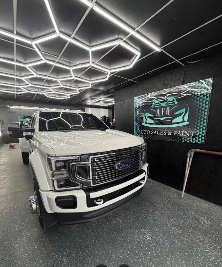 AFQ Auto Sales and Paint automotive workspace in Tampa, Florida