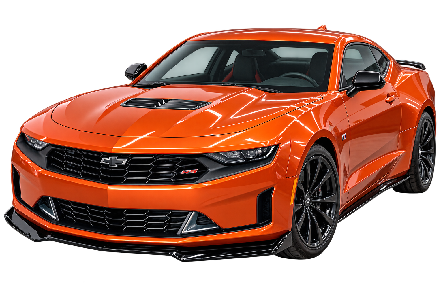 Orange Chevrolet sports car featured by AFQ Auto Sales and Paint in Tampa, Florida